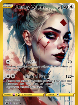 LoveangelGames- Custom Card-Superhero Series- Harely Quinn - Image 1