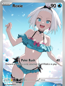 LoveangelGames-Season 2- Custom Card- Waifu Universe- Roxie - Image 1