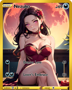 LoveangelGames- Custom Card-Silent Night - Nezuko - Image 1