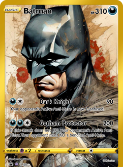 LoveangelGames- Custom Card-Superhero Series- Batman - Image 1