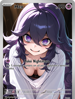 LoveangelGames-Season 2- Custom Card- Waifu Universe-Hex Nightmare - Image 1