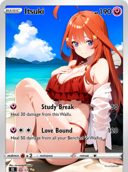 LoveangelGames- Custom Card-Character Set- Itsuki - Image 1