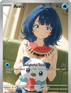 LoveangelGames-Season 2- Custom Card- Waifu Universe- Anna Yanami Promo - Image 1