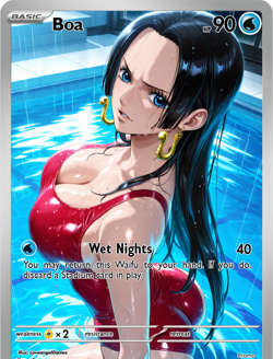 LoveangelGames-Season 2- Custom Card- Waifu Universe- Boa Wet Nights - Image 1