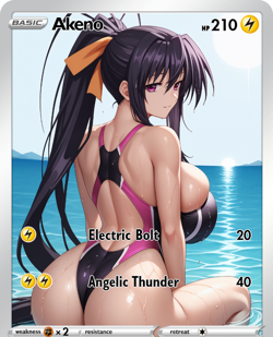 LoveangelGames- Custom Card- SwimSuit Series- Akeno - Image 1