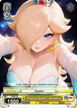 LoveangelGames-Season 3- Custom Card- Waifu Universe- Galaxy Quest Rosalina - Image 1