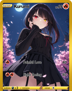 LoveangelGames- Custom Card-Silent Night -Kurumi - Image 1