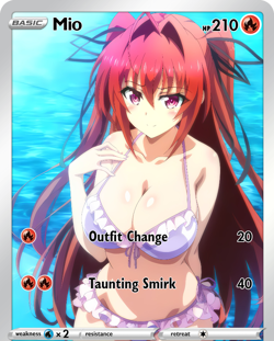 LoveangelGames- Custom Card- SwimSuit Series- Mio - Image 1