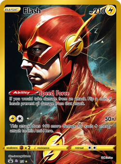 LoveangelGames- Custom Card-Superhero Series- Flash - Image 1