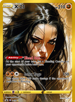 LoveangelGames- Custom Card-Superhero Series- X-23 - Image 1