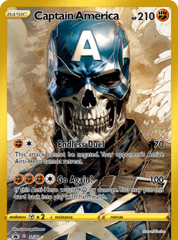 LoveangelGames- Custom Card-Superhero Series- Captain America - Image 1