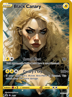 LoveangelGames- Custom Card-Superhero Series- Black Canary - Image 1