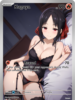 LoveangelGames-Season 2- Custom Card- Waifu Universe-Kaguya Reward - Image 1