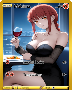 LoveangelGames- Custom Card-Silent Night - Makima - Image 1