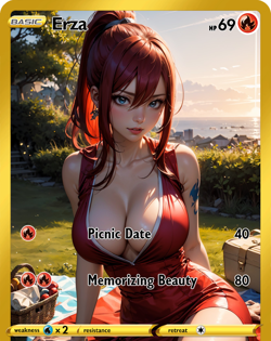 LoveangelGames- Custom Card-Silent Night - Erza - Image 1