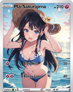 LoveangelGames- Custom Card- SwimSuit Series- Mai - Image 1