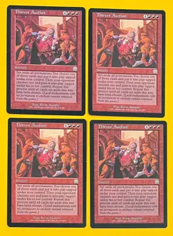 MTG THIEVES' AUCTION (x 4) Mercadian Masques (OldManMTG 005-696) - Image 1