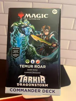 Magic: The Gathering MTG Tarkir Dragonstorm Temur Roar Commander Deck - OPENED - Image 1