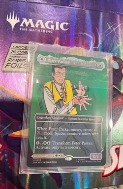WOTC Marvel's Spider-Man Peter Parker (0232) (Borderless) (MR) (Foil) NM - Image 1