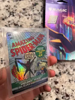 WOTC Marvel's Spider-Man Peter Parker (0232) (Borderless) (MR) (Foil) NM - Image 4