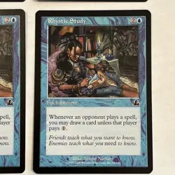 MTG Magic the Gathering Prophecy Rhystic Study x4 Pack Fresh Mint - Ships Free - Image 5