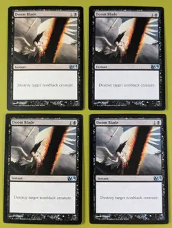 Doom Blade x4 M14 Magic 2014 4x Playset Magic the Gathering MTG - Image 1