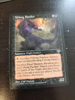 Urborg Panther - Magic the Gathering MTG Mirage Single Card w2 - Image 1