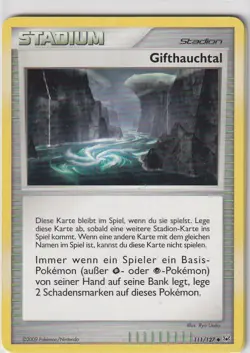 Pokemon Card Trading Card Platinum No. 111/127 Poisonous Valley German - Image 1