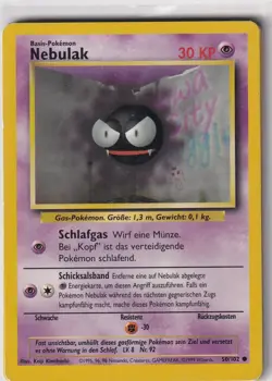 Pokemon Card Trading Card Game Base Set No. 50/102 NEBULAK German - Image 1