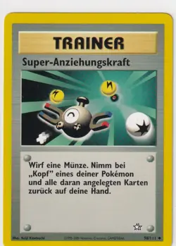 Pokemon Card Neo Genesis No. 98/111 Super Attraction German - Image 1