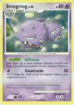 Pokemon Card Trading Card Epic Encounters No. 31/106 Smogmog - Image 1