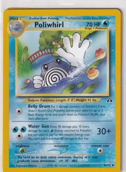 Pokemon Card Neo Revelation No. 44/75 Poliwhirl English - Image 1