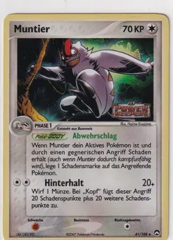Pokemon Card Trading EX Power Keepers No. 41/108 Chatot Reverse Holo German - Image 1