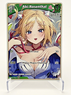 Hololive Official Card Game Blooming Radiance Aki Rosenthal hBP01-034 NM - Image 1