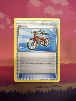 Pokemon Card Bicycle Plasma Storm Uncommon 117/135 Near Mint - Image 1