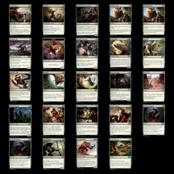 MTG Lot 24 Cards Green M15 Magic 2015 Magic the Gathering Sorcery Instant Elf NM - Image 1