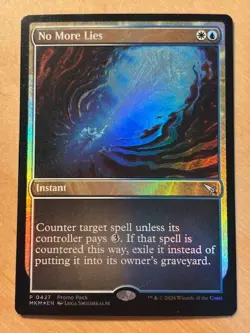 MTG Magic the Gathering No More Lies Promo Foil Murders at Karlov Manor NM - Image 1