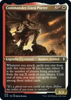 Commander Liara Portyr (Etched Foil) -Foil Near Mint MTG - Image 1