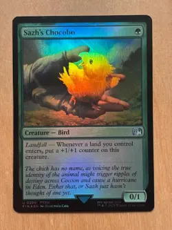 MTG Magic the Gathering Sazh's Chocobo Foil FINAL FANTASY NM - Image 1