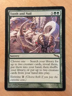 MTG Magic the Gathering Tooth and Nail Mirrodin LP/MP - Image 1