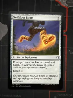 MTG Swiftfoot Boots - Commander Legends: Battle for Baldur's Gate NM - Image 1