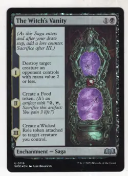 MTG Wilds Of Eldraine Foil Card #119 The Witch's Vanity - Image 1