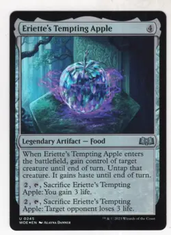 MTG Wilds Of Eldraine Foil Card #245 Eriette's Tempting Apple - Image 1