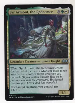 MTG Wilds Of Eldraine Foil Card #214 Syr Armont, the Redeemer - Image 1