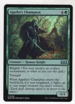 MTG Wilds Of Eldraine Foil Card #160 Agatha's Champion - Image 1