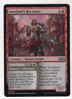 MTG Wilds Of Eldraine Foil Card #229 Imodane's Recruiter - Image 1