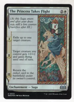 MTG Wilds Of Eldraine Foil Card #23 The Princess Takes Flight - Image 1