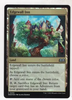 MTG Wilds Of Eldraine Foil Card #255 Edgewall Inn - Image 1