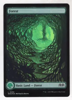 MTG Wilds Of Eldraine Foil Card #266 Forest - Image 1
