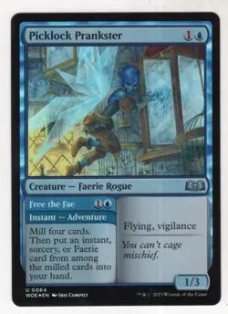 MTG Wilds Of Eldraine Foil Card #64 Picklock Prankster - Image 1